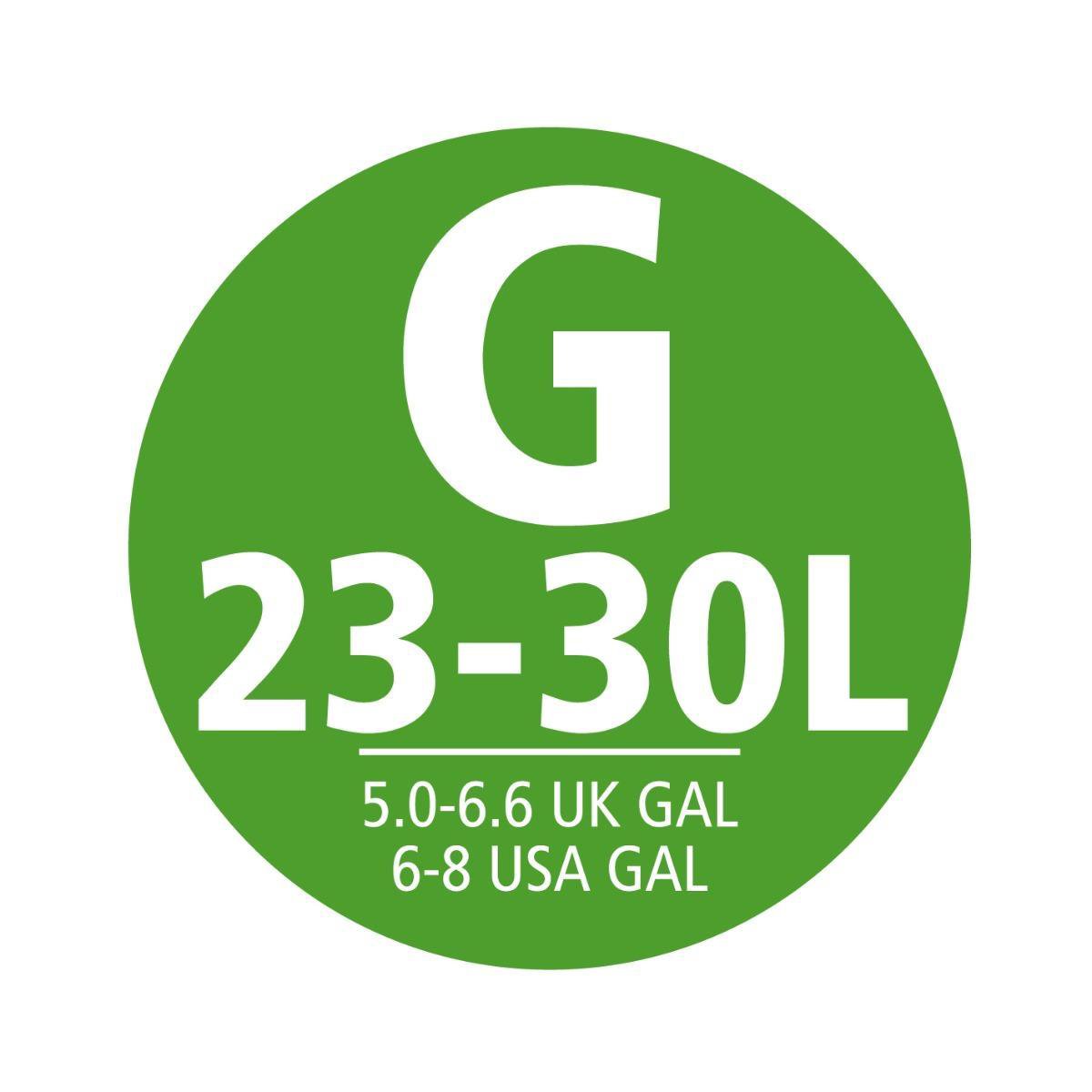 Brabantia PerfectFit Sacs, code G, 23-30 litres, 20 sacs par rouleau - blanc