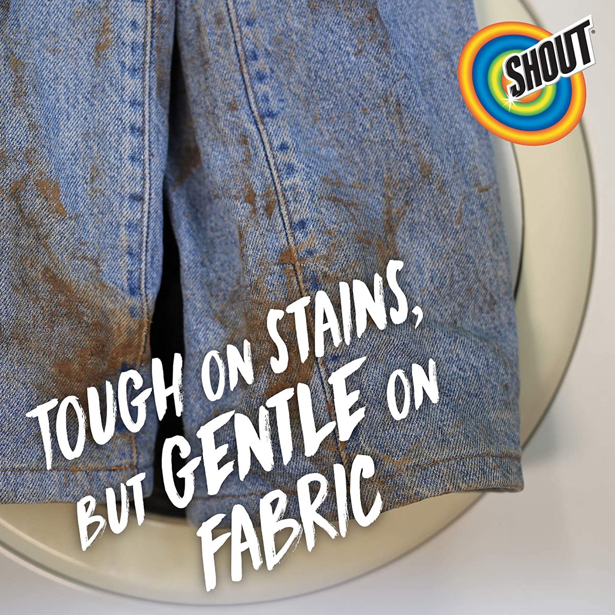 Shout Advanced Stain Remover voor kleding met scrubgelborstel 260 ml