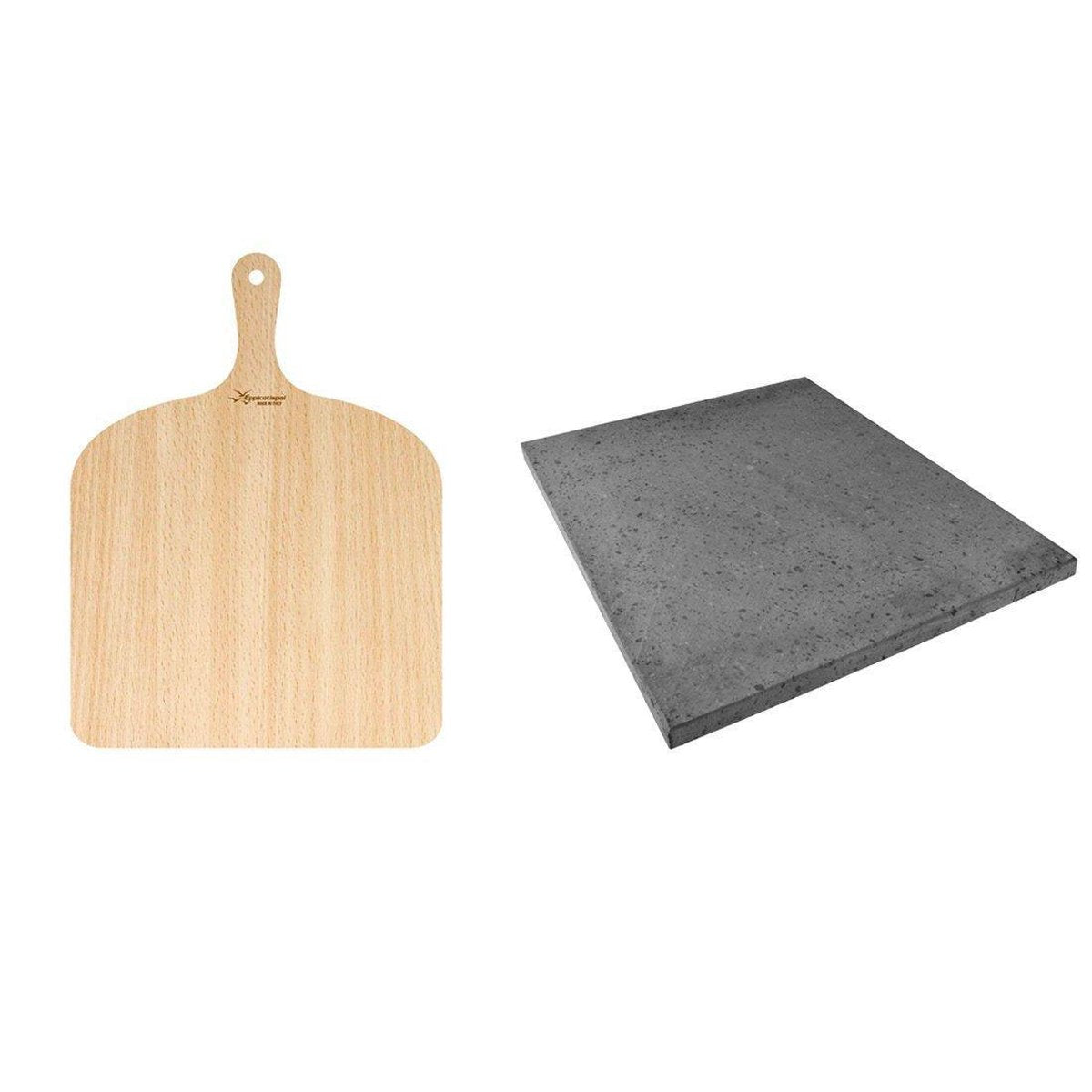 ETNA Pizza Stone Set – Large Non-Stick Pizza Stone & Peel