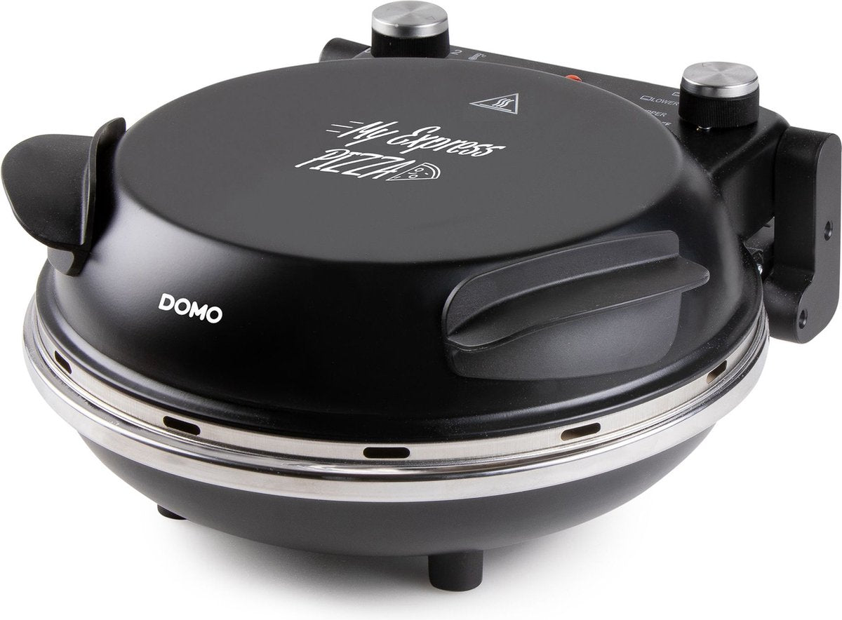 Domo Pizza -Ofen mein Express -Pizza schwarz - Pizzaofen mit Stein