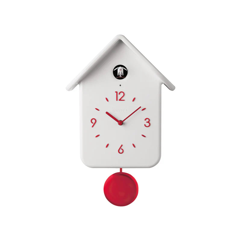 Guzzini QQ - Cuckoo Clock With Pendulum White