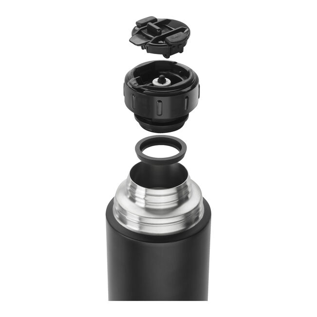 ZWILLING Thermo Flask 1L – Black Stainless Steel Vacuum Bottle