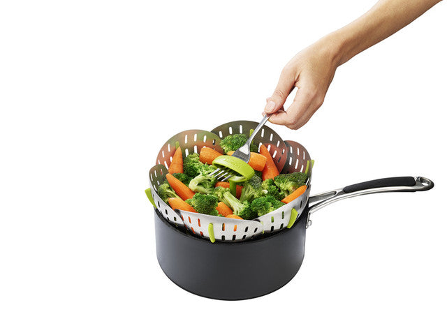 Joseph Joseph Bloom™ Steel Folding Vegetable Steamer Basket – SS