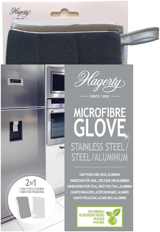 Gants de microfibre Hagerty en acier propre et en acier inoxydable
