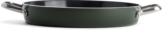 Dagelijkse Kost Ceramic Grill Pan Ø28cm – PFAS-Free Non-Stick Grill Pan with 2 Handles
