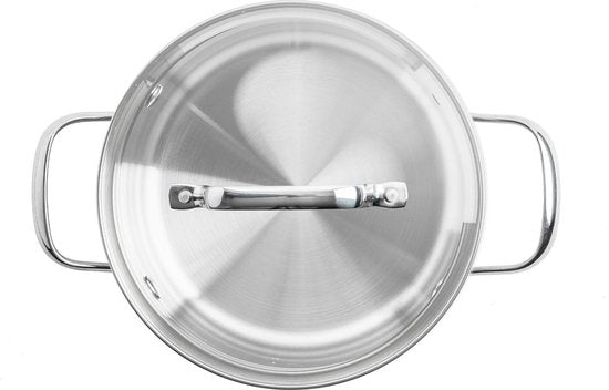 Dagelijkse Kost Cooking Pot 18cm / 2L with Lid – Stainless Steel | Induction & Oven Safe