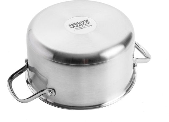 Dagelijkse Kost Cooking Pot 18cm / 2L with Lid – Stainless Steel | Induction & Oven Safe