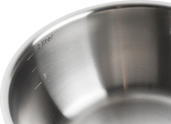 Dagelijkse Kost Cooking Pot 18cm / 2L with Lid – Stainless Steel | Induction & Oven Safe