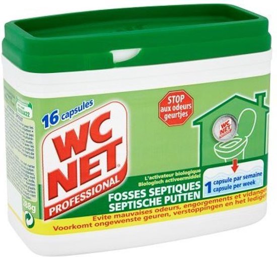 WC NET Professional Activator Septic Tank – 16 Kapseln