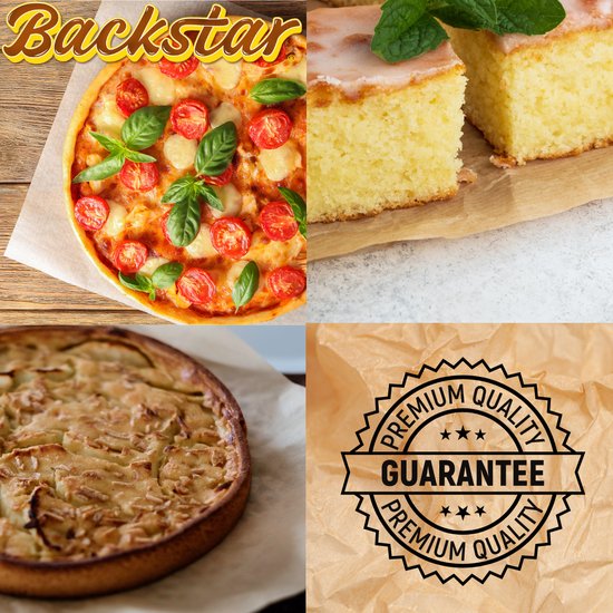 Backstar - Baking Paper Roll 50 cm x 100 m - Baking Paper Dispenser 50 cm - FSC BIO