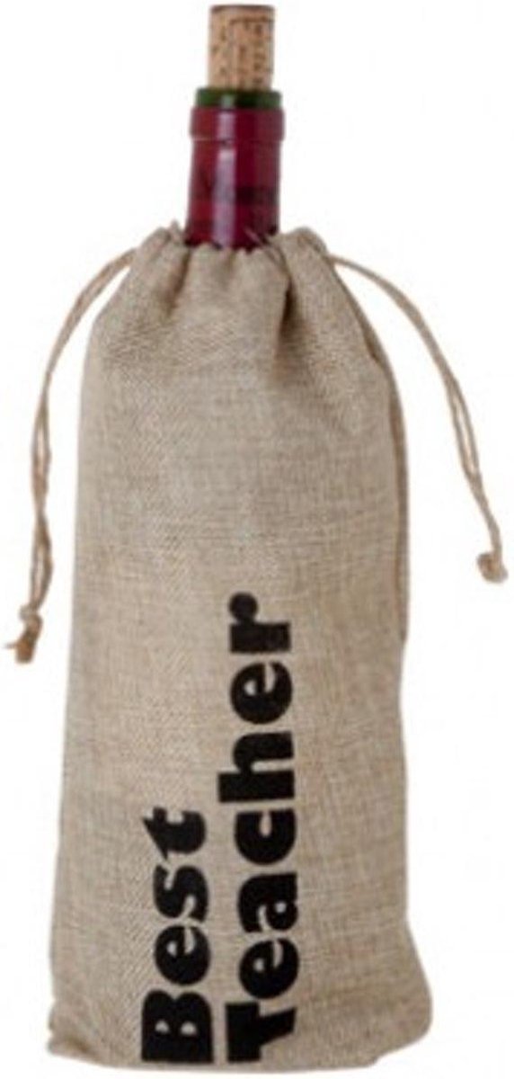 Gemütlicher und trendiger Weinbeutel Weinset Bester Lehrer