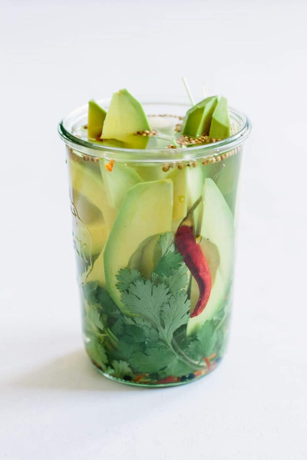 Weck Canning Jars 743 - Storage for Food with Air Tight Seal and Lid - 3/4 Liter Tall Jars Set - Set of 2 Jars