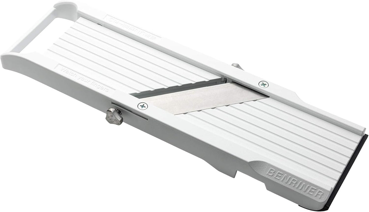 Benriner Mandoline Slicer, met 4 Japanse roestvrijstalen messen, BPA -vrij, nieuw model