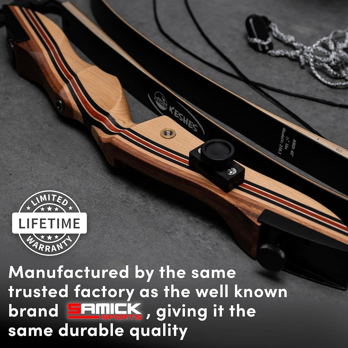 Keshes Takedown Hunting Recurve Bow and Arrow - 62" Archery Bow for Teens and Adults, Archery Set Bowstring Arrow Rest Stringer Tool Sight