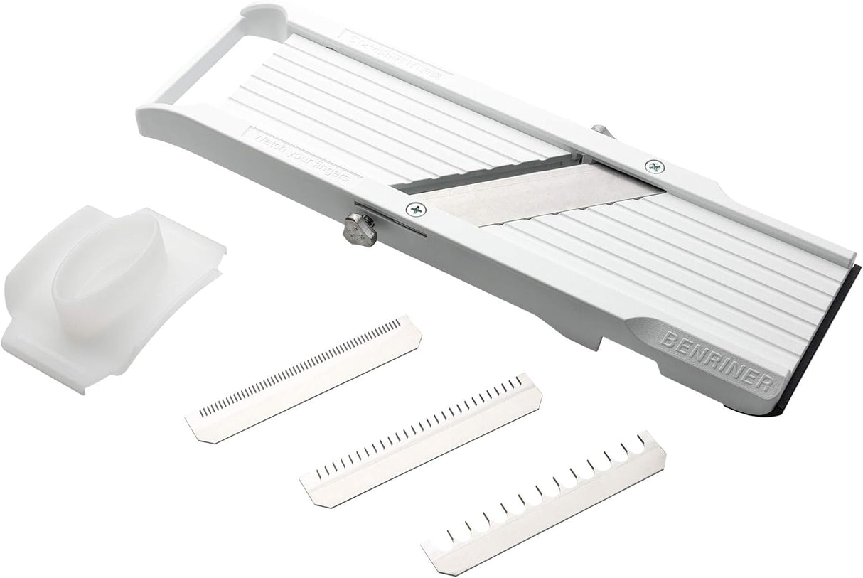 Benriner Mandoline Slicer, with 4 Japanese Stainless Steel Blades, BPA Free, New Model