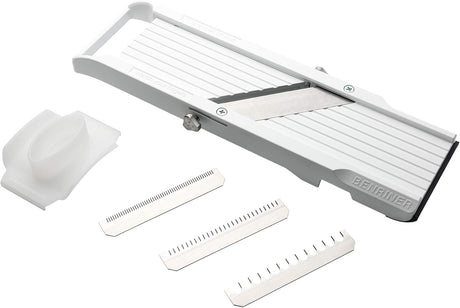 Benriner Mandoline Slicer, with 4 Japanese Stainless Steel Blades, BPA Free, New Model