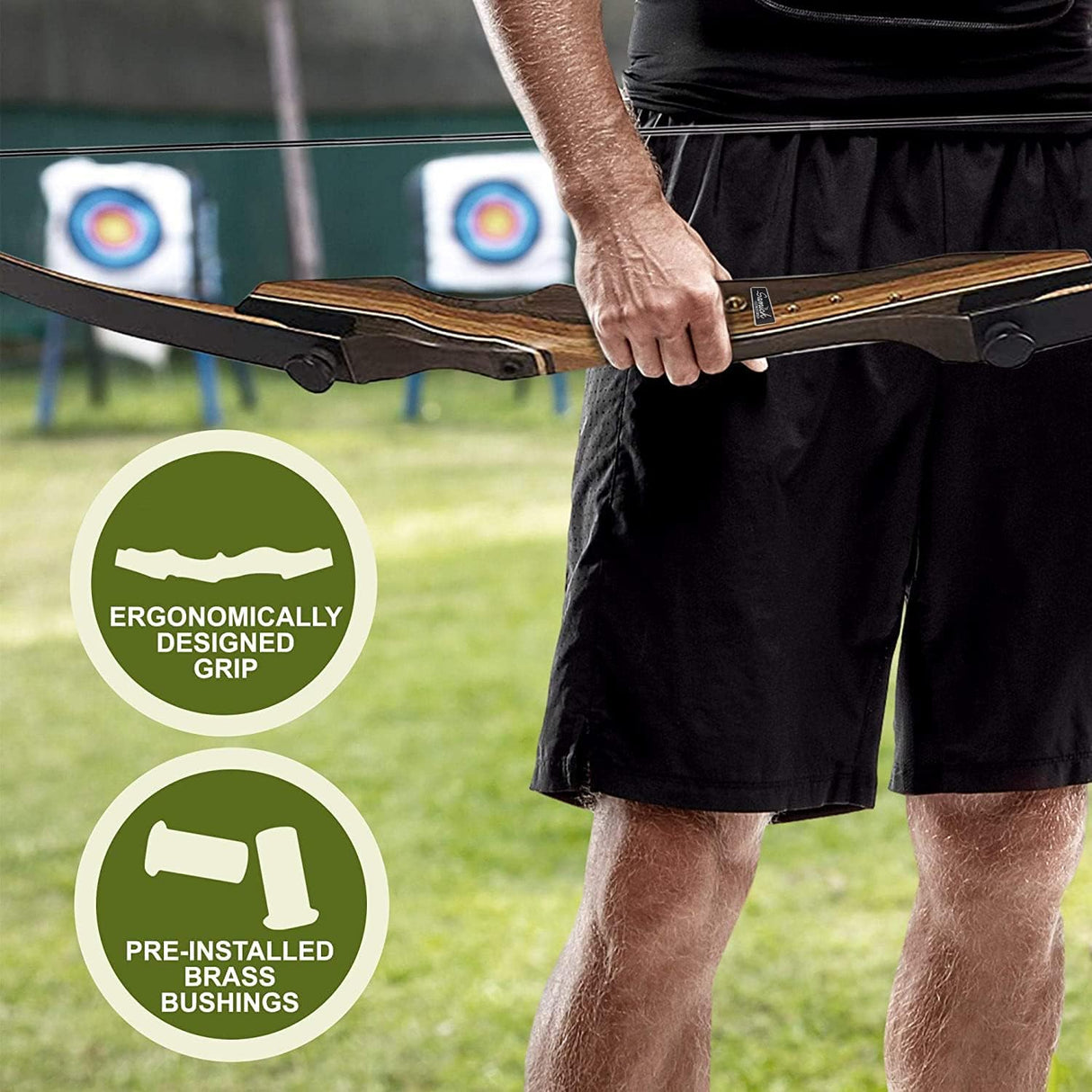 Samick Sage Takedown Recurve-Bogen und Bogenschießen-Pfeil-Set für Erwachsene und jugendliche Anfänger