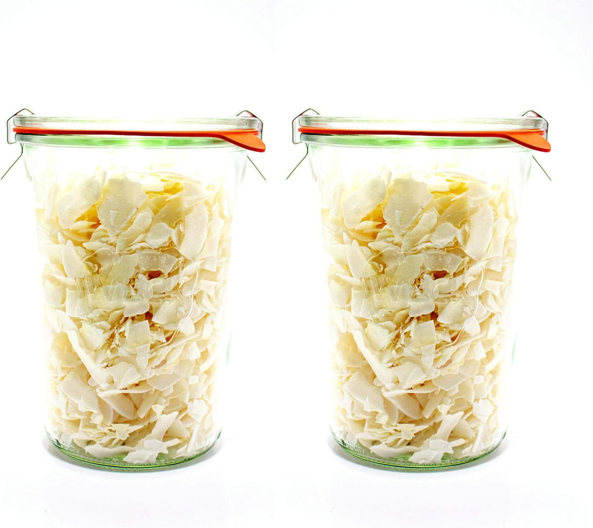 Weck Canning Jars 743 - Storage for Food with Air Tight Seal and Lid - 3/4 Liter Tall Jars Set - Set of 2 Jars