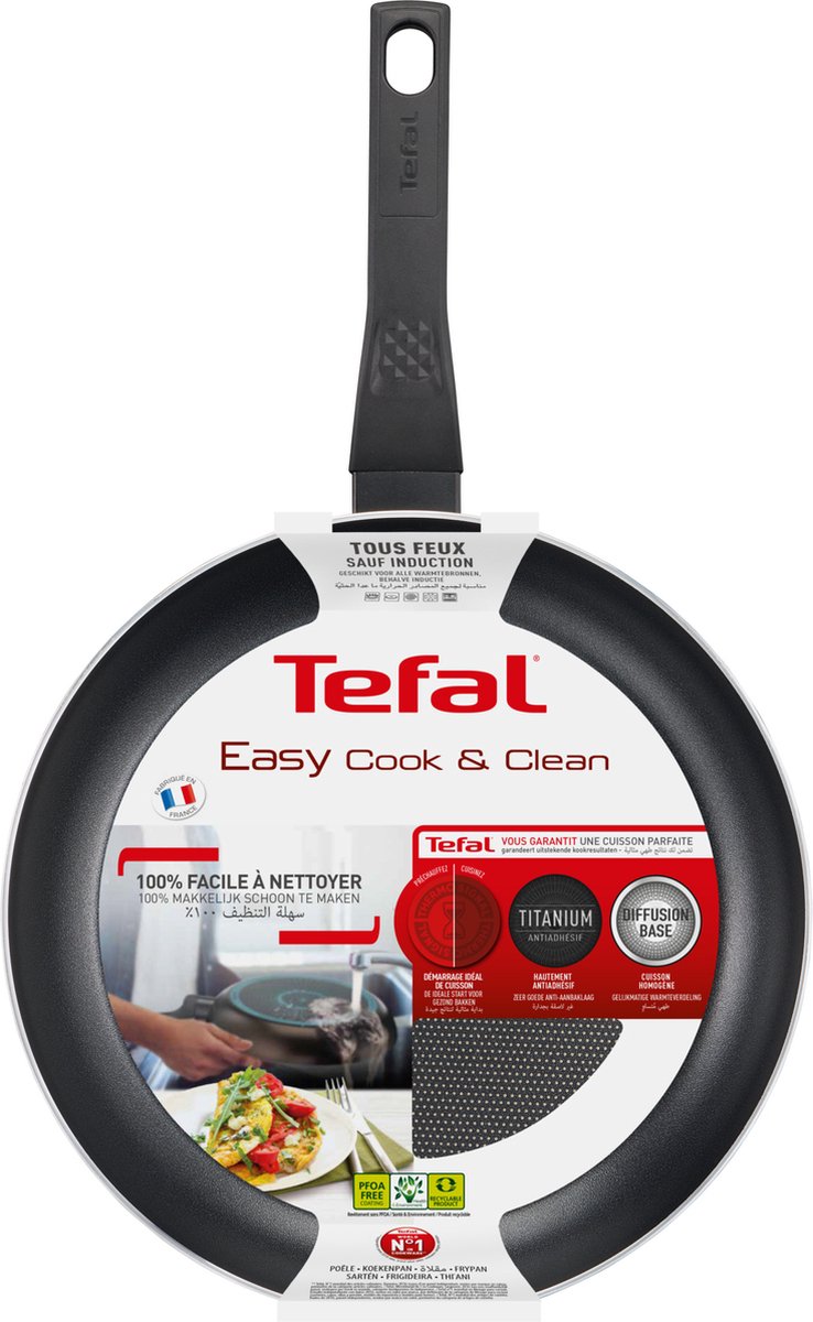 Tefal Easy Cook & Clean Frying Pan Set - 24/28 cm