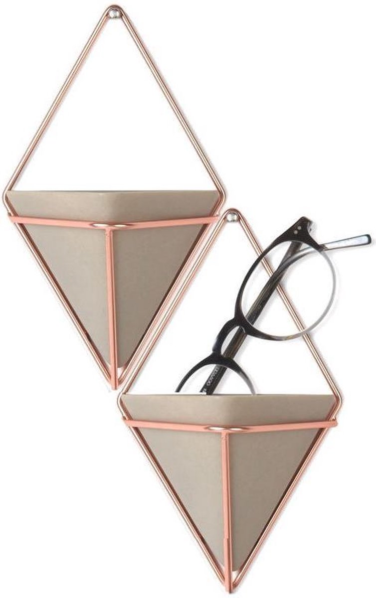 Umbra Trigg Wall Planter & Storage, Large Set of 2