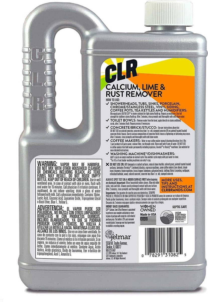 CLR Calcium Lime Rust Remover, Enhanced Formula, 828 ml