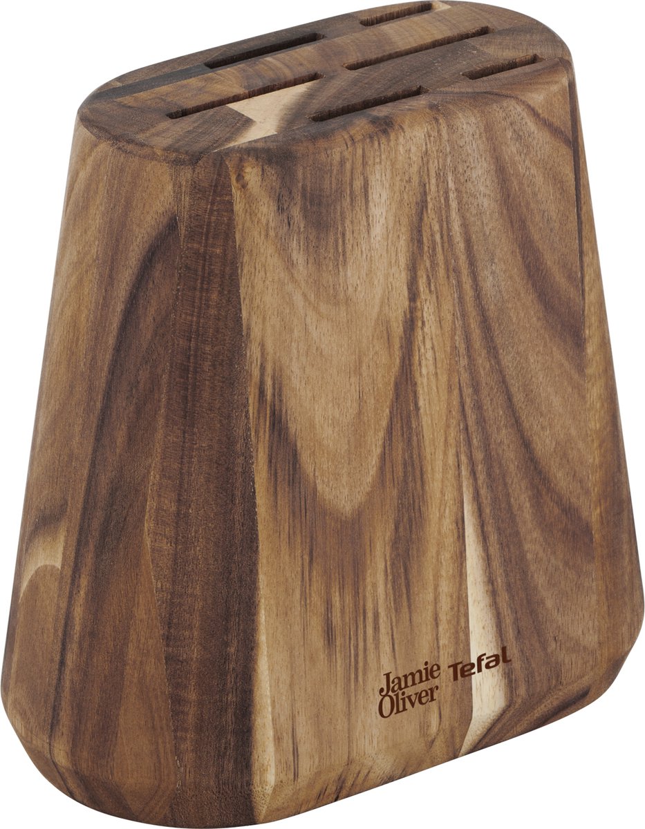 Tefal Jamie Oliver Messer Set 6 -teilig - einschließlich Messerblock - Holz/Edelstahl