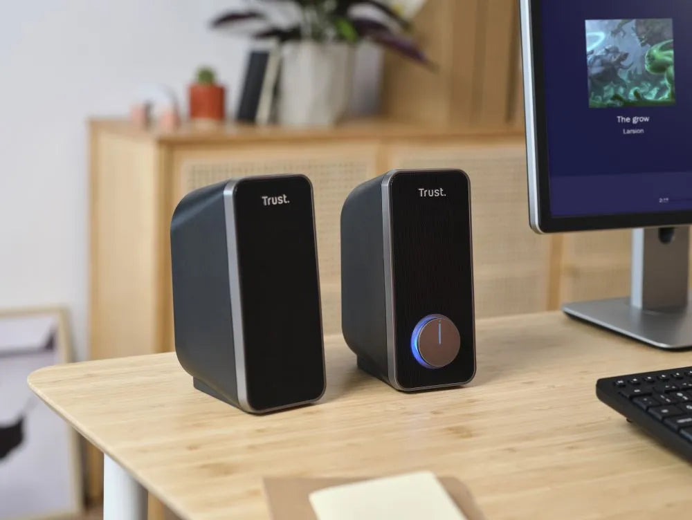 Trust Arys 2.0 PC Speaker Set, 28 Watt, 3.5 mm AUX Jack, USB Power Supply