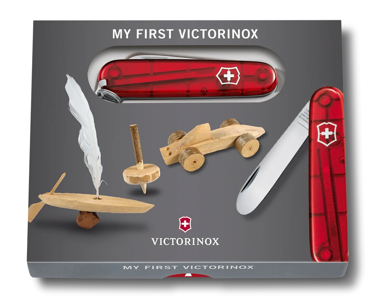 Victorinox mein erster Victorinox, 84 mm, rot transparent