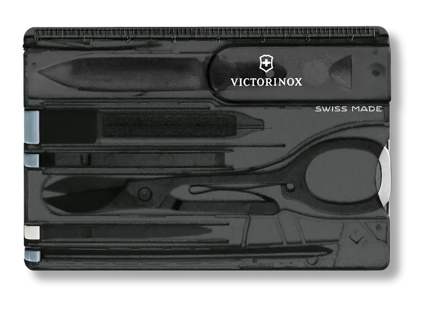 Carte suisse victorinox classique, noir transparent