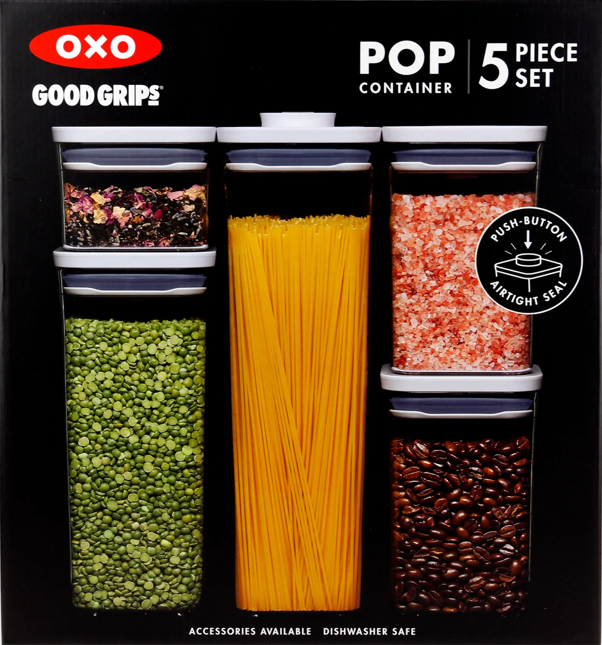 OXO Good Grips POP 2.0 Storage Jars Set – 5 Pieces