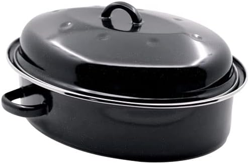 Beka Oval Roasty’Cook 42 cm with High Dome Lid – Enamel Roasting Pan