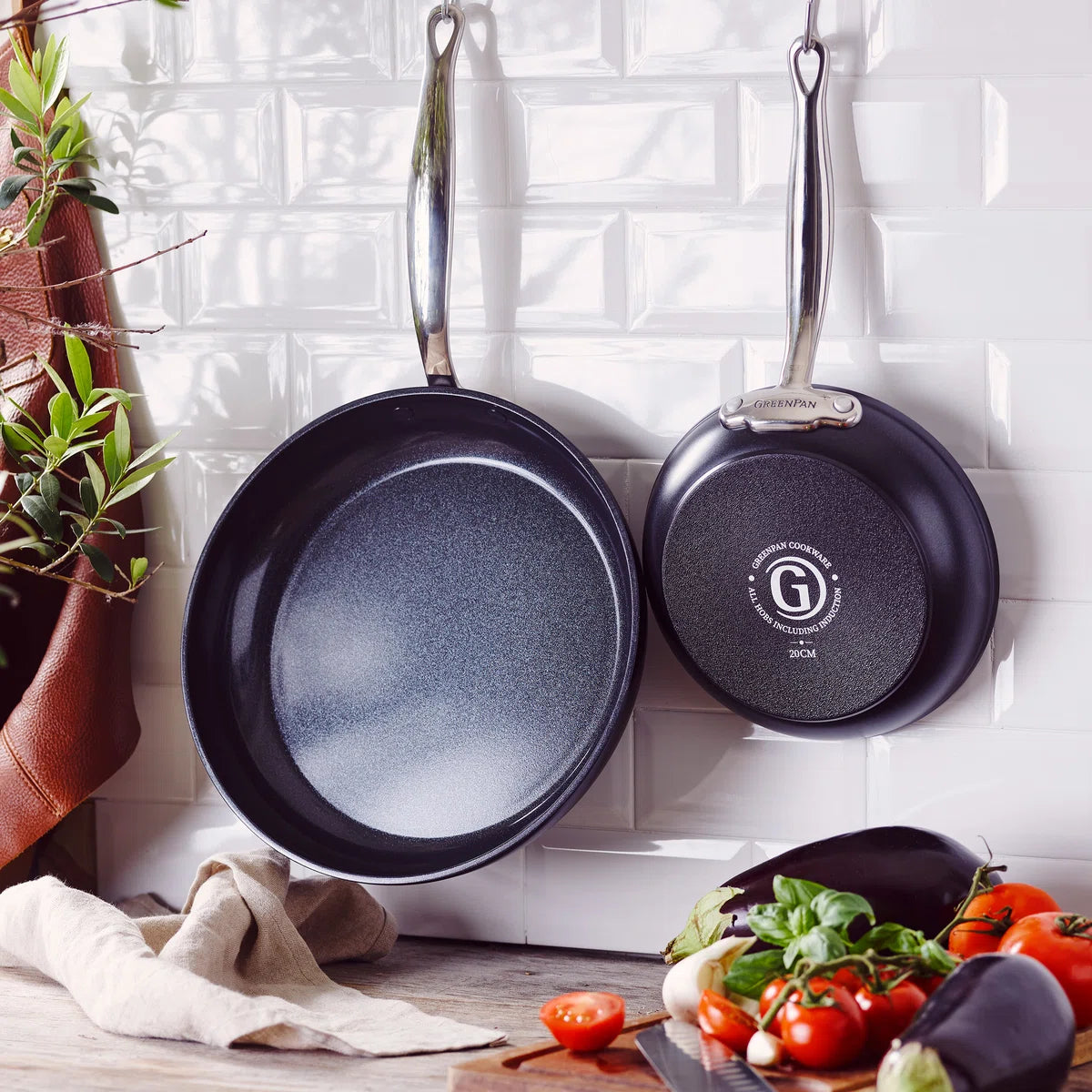 Greenpan Barcelona Pro Frying Pan Set 20 cm & 28 cm - Pfas -frei