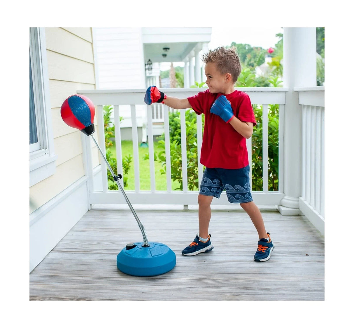 TechTools Kids Punching Bag with Stand – Adjustable Reflex Boxing Set for Ages 3–8