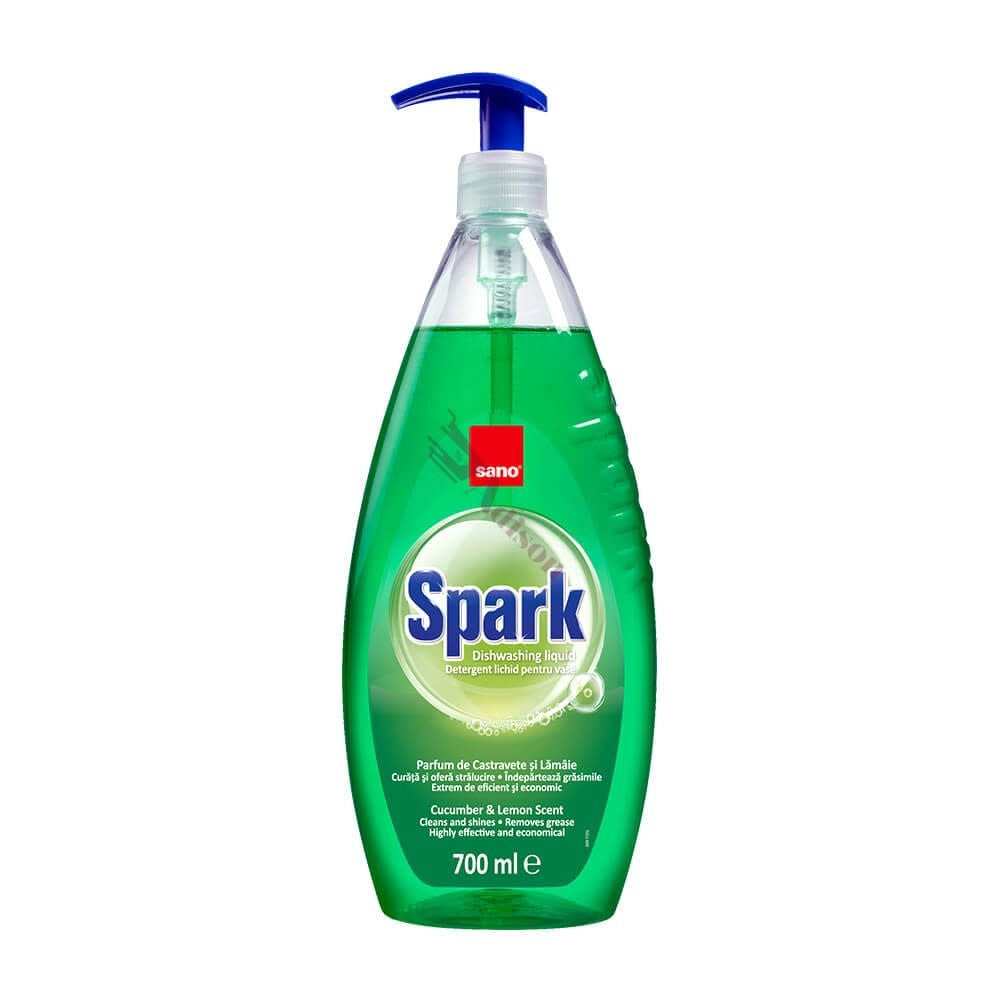 Sano Dish soap with pump 700ml - cucumber & lemon