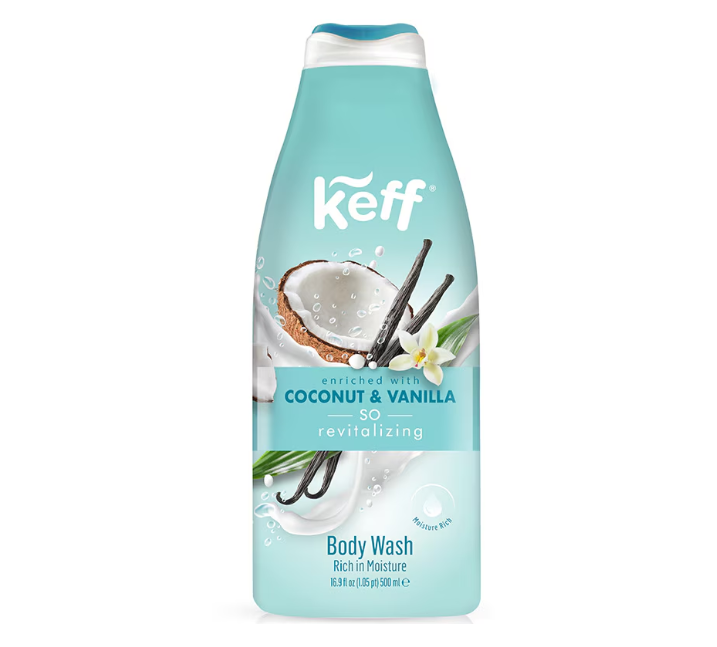Keff Body Wash Vanilla Coconut 500ml