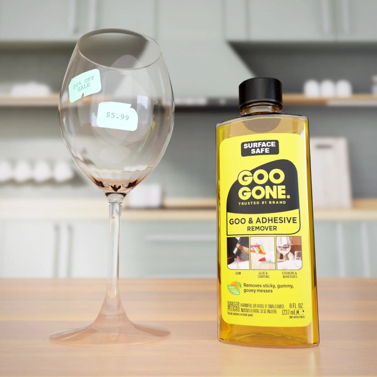 Goo Gone Détachant Adhésif 118 ml – Enlève les Autocollants, la Gomme & la Graisse