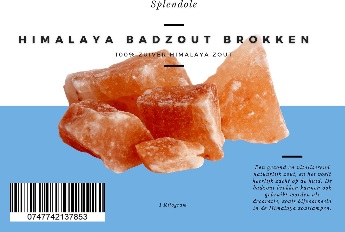 Himalaya Badzout Brokken - 1 Kg, Baking Soda Nl