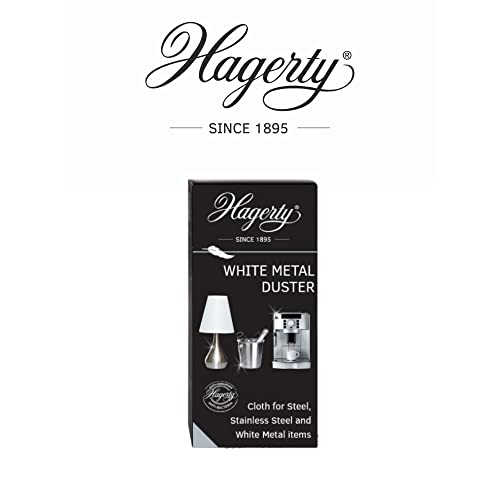 Hagerty witte metalen stofdoek 55x36cm