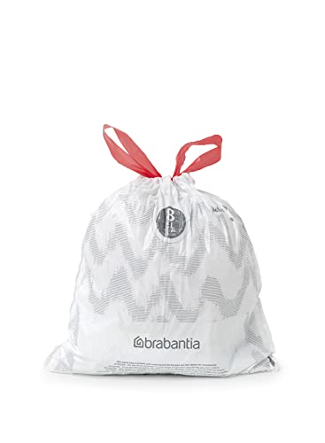 Brabantia Perfectfit Bags, Code B, 5 Litres, 40 Bags In Dispenser Pack - White