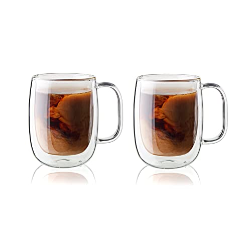Zwilling Sorrento Dubbelwandig Glas Met Greep, Cappuccino (Set Van 2) - 335 ml