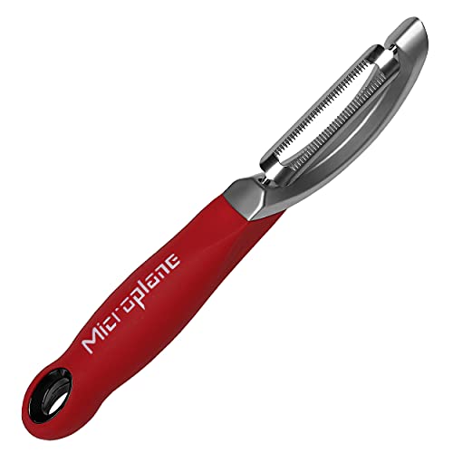 Microplane Professional Serrated Peeler Stainless Steel - Red