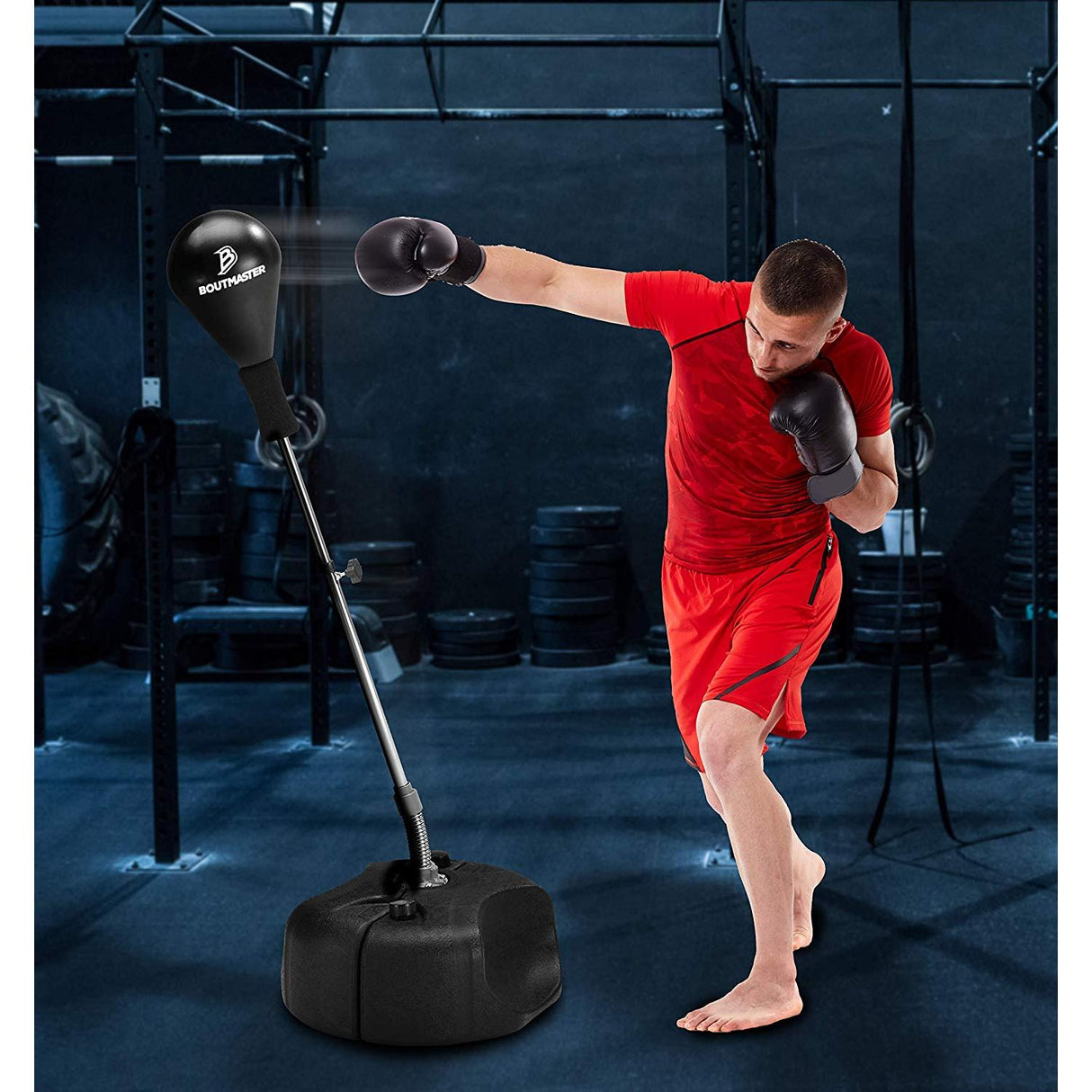 Tech Tools Punching Reflex Boxing Bag With Stand, Height Adjustable