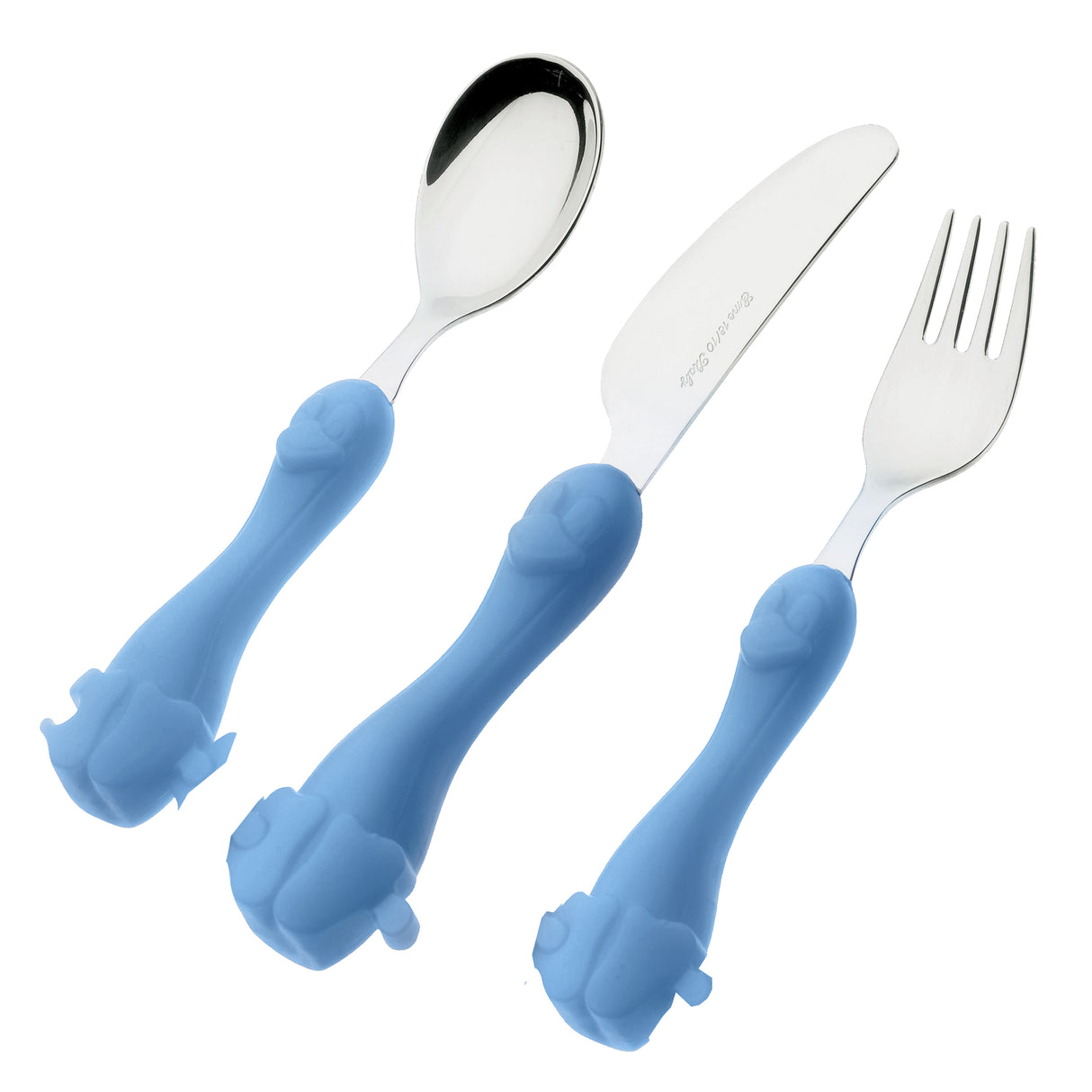 Eme Ping Baby Children'S Cutlery - Knife, Fork & Spoon Set (Blue)