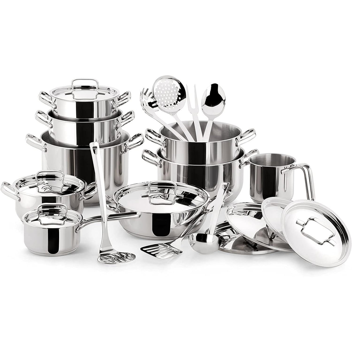 Lagostina Sfiziosa Extravagant Battery, Stainless Steel, Set Of 24