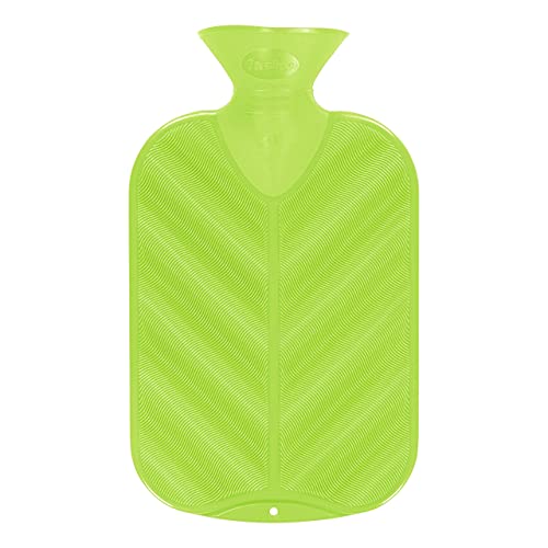 Fashy Hot water bottle single ribbed Neon Green