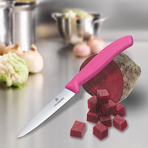 VICTORINOX PARING COUTEAU en couleurs fraîches - couteau d'ajustement classique suisse - rose - lame 10 cm