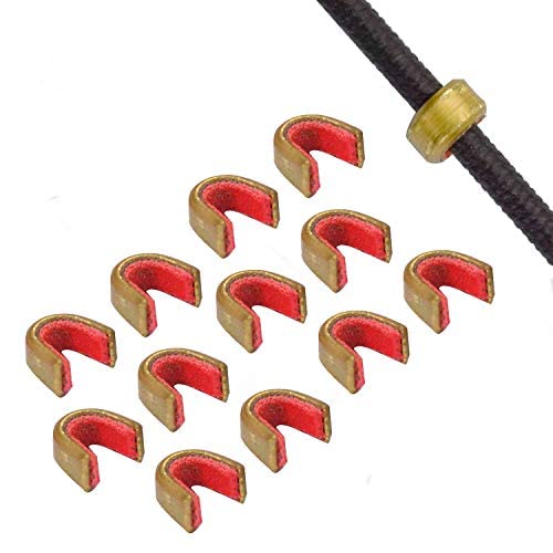 KESHES Archery Bow String Nocking Points Brass nocks (12 Pack)