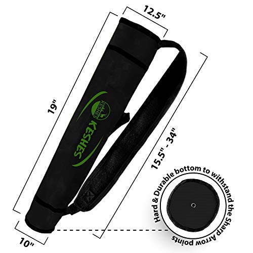 KESHES Pfeilköcherhalter für Bogenschießen, verstellbarer Köcher für Pfeile, Schwarz