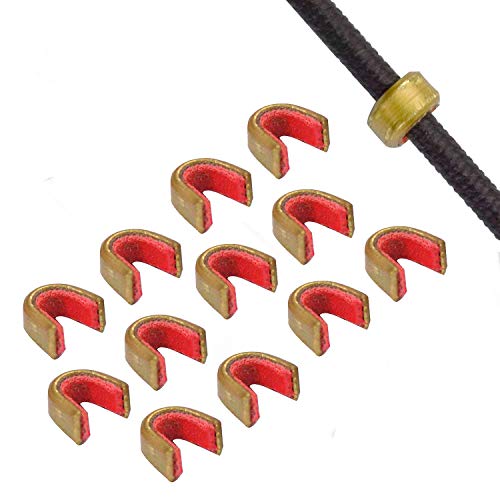 KESHES Archery Bow String Nocking Points Brass nocks (12 Pack)