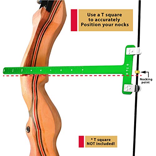 Keshes Archery Bow String Nocking Points Brass Nocks (6 Pack)